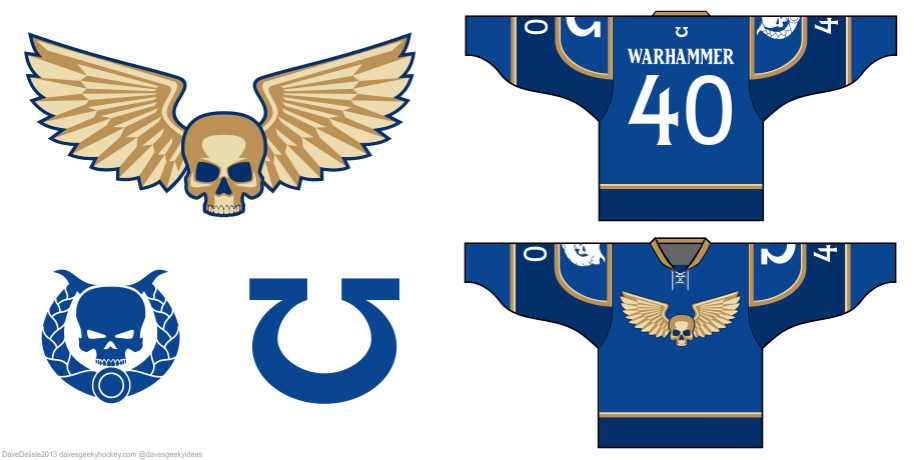 Warhammer 40K hockey jersey design by davesgeekyideas