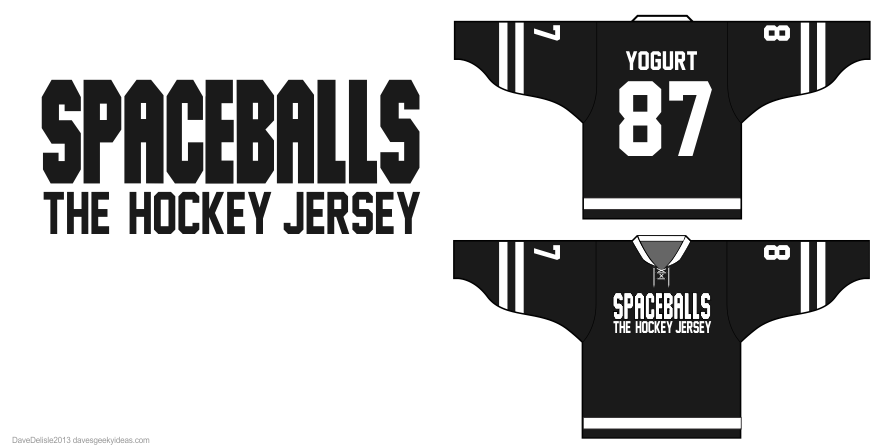 spaceballs the hockey jersey design